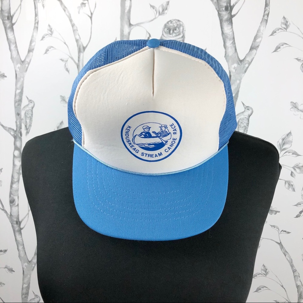 Vintage Kenduskeag ME Canoe Race foam snapback hat